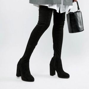 ASOS DESIGN Kassidy Heeled Thigh High Boots